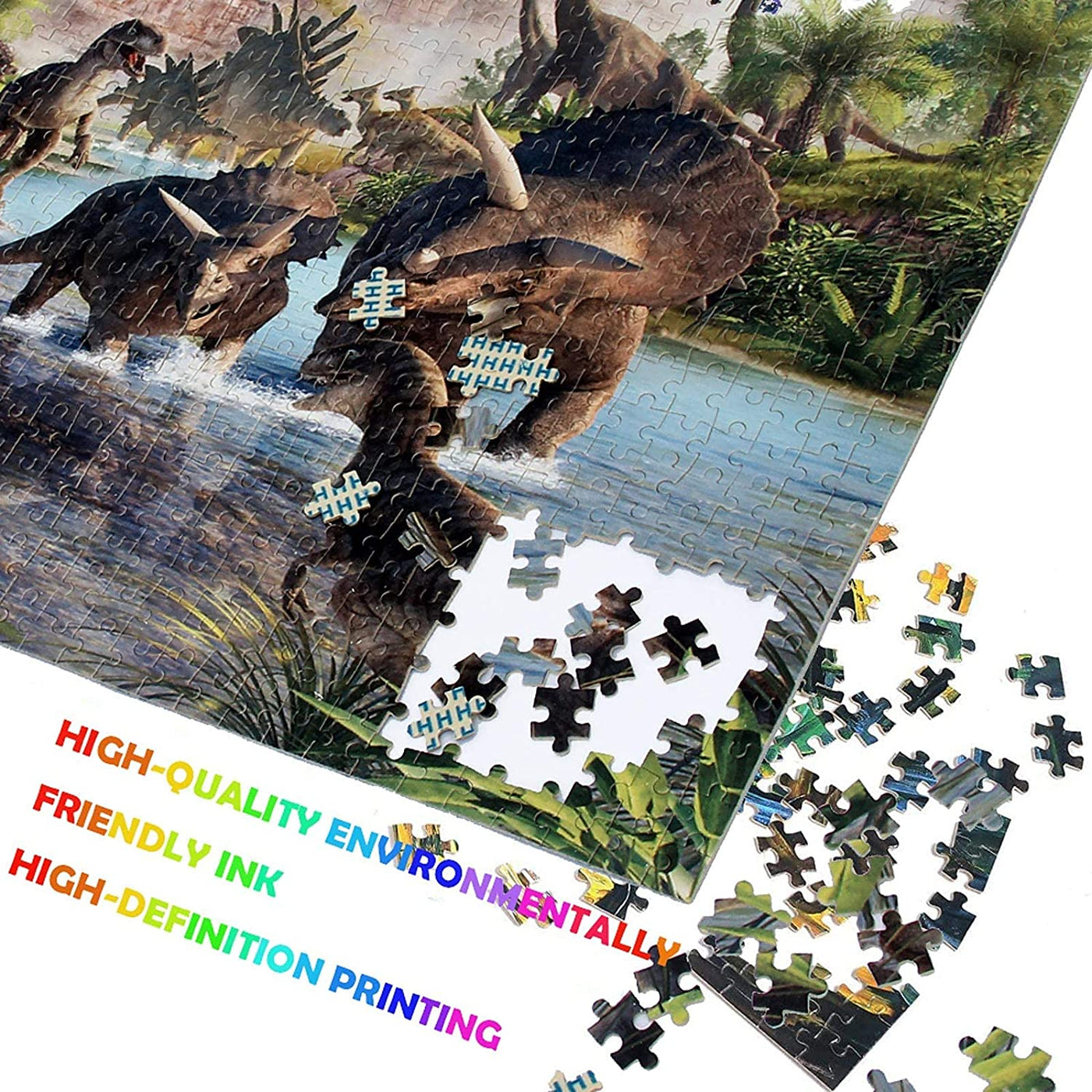 1000 Pieces Puzzles for Adults and Kids - Jurassic Dinosaur