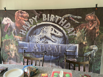 Dinosaur Theme Party Backdrop