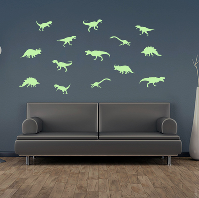 Glow in Dark Dinosaurs Stickers For Bedroom