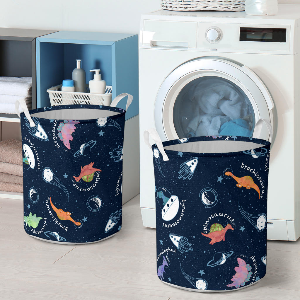 Named Space Dinosaurs Laundry Basket