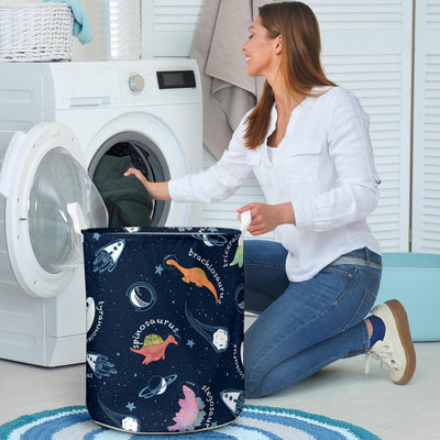 Named Space Dinosaurs Laundry Basket