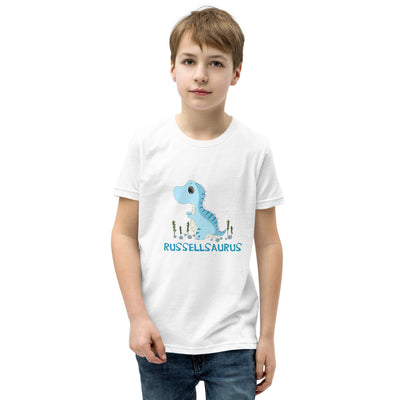 Nameasaurus Kids Personalized Dinosaur T-Shirt