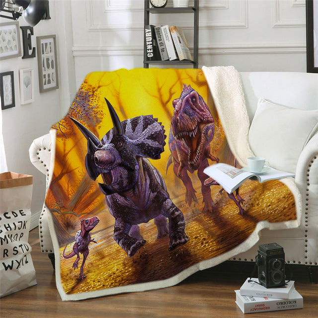 Triceratops Blanket