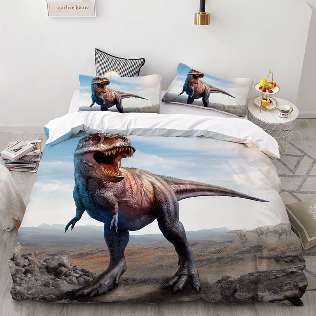 T-rex In the Valley Duvet Cover Bedding Set