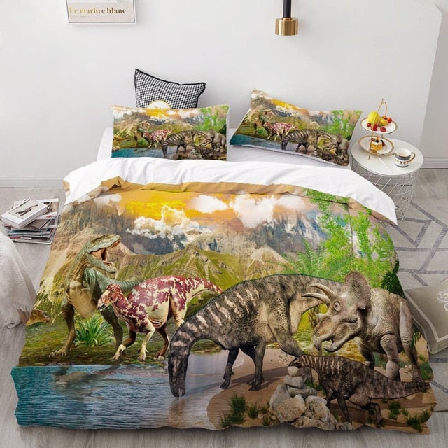 Dinosaurs By The River Bedding Set