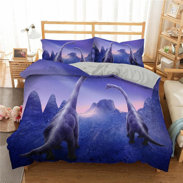 Twilight Brachiosaurus Duvet Cover Set With Pillowcases