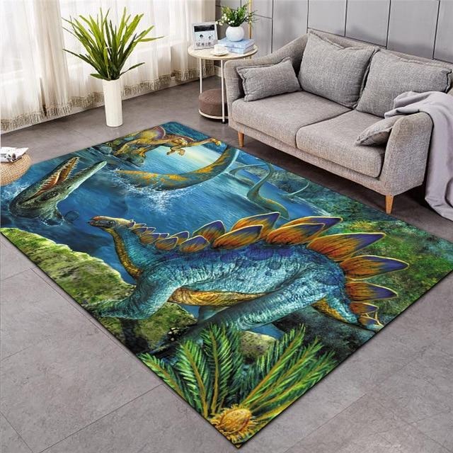 Stegosaurus and Dinosaurs by The Lake Area Rug