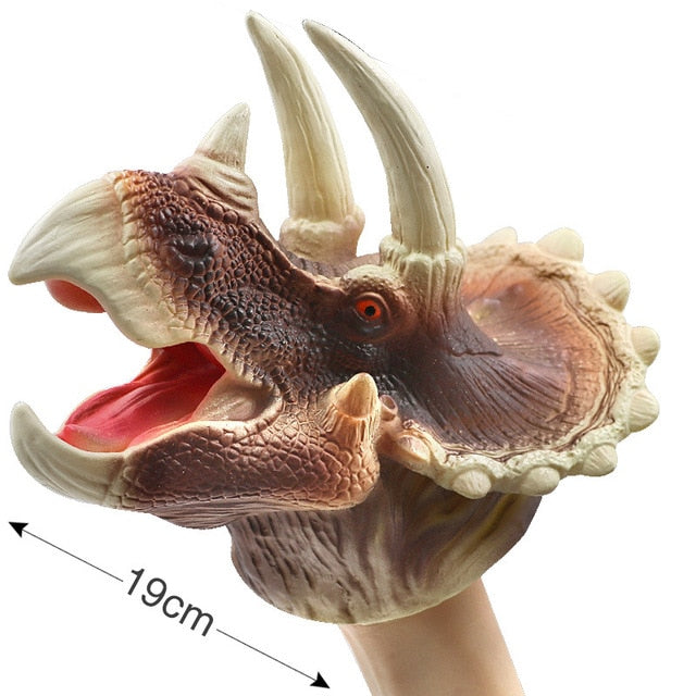 Carnotaurus, Triceratops & Claws Soft Hand Puppet Toys