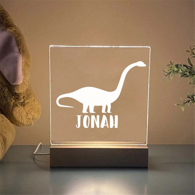 New Personalized LED Dinosaur Night Light