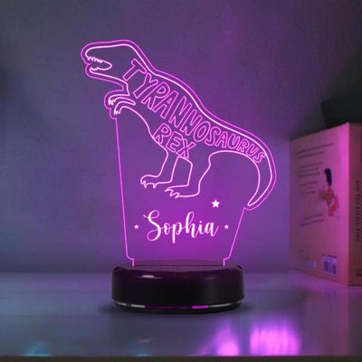 Personalized Acrylic Dinosaur Night Light™