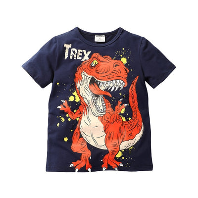 Orange T-rex Kids T-Shirt